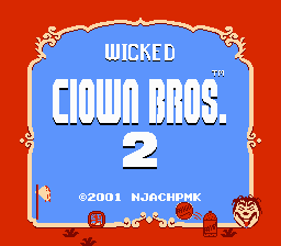 Wicked Clown Bros 2 Title Screen